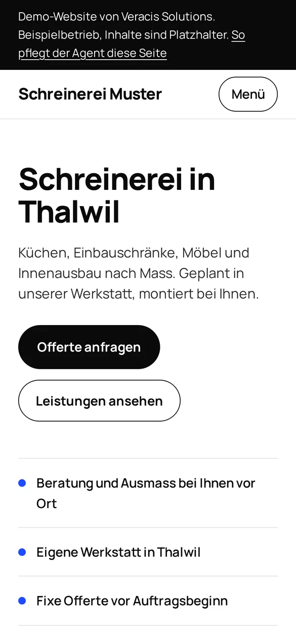 Schreinerei Muster auf dem Handy